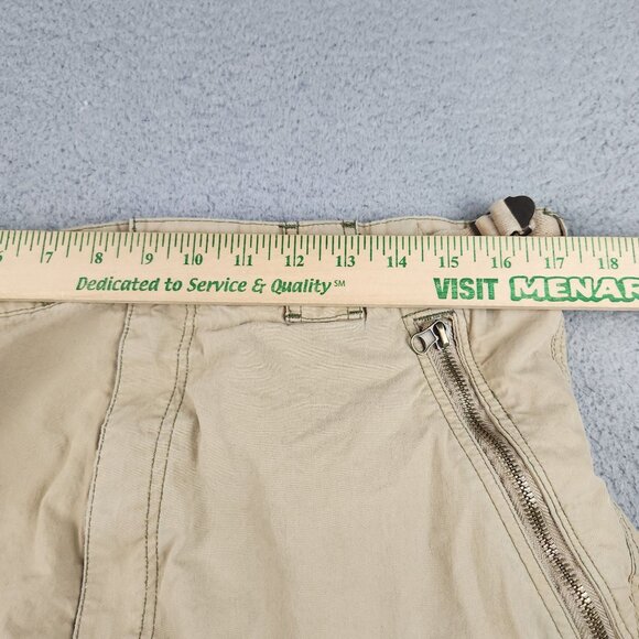 Vintage Bugle Boy Shorts Men's 38 Tan Baggy Skater Wide Leg 90s Retro Relaxed - Picture 3 of 11
